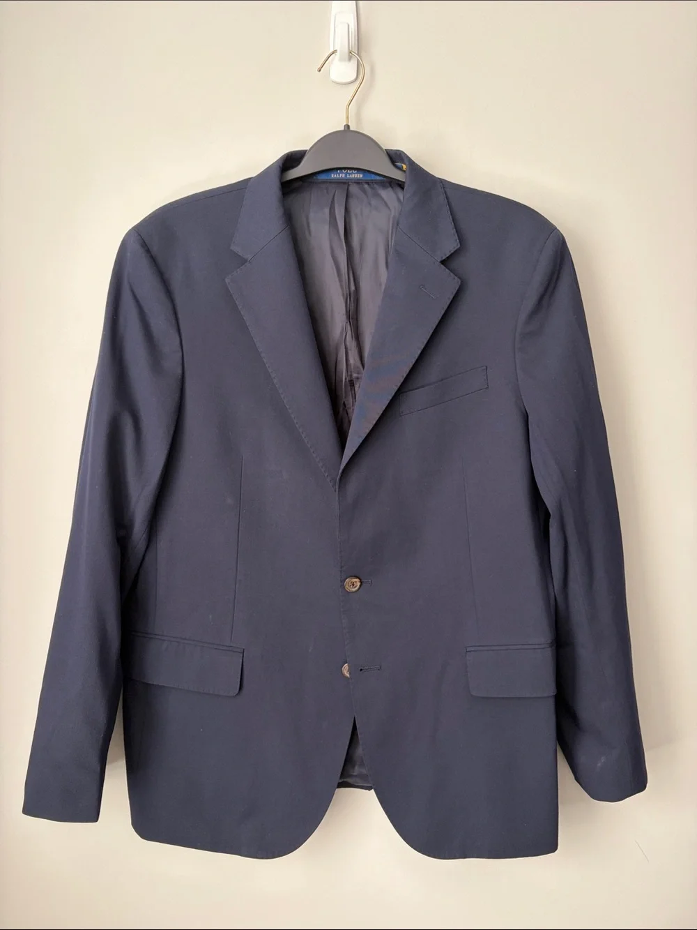 Polo by Ralph Lauren Men's Navy Two-Button Sport Coat 42R